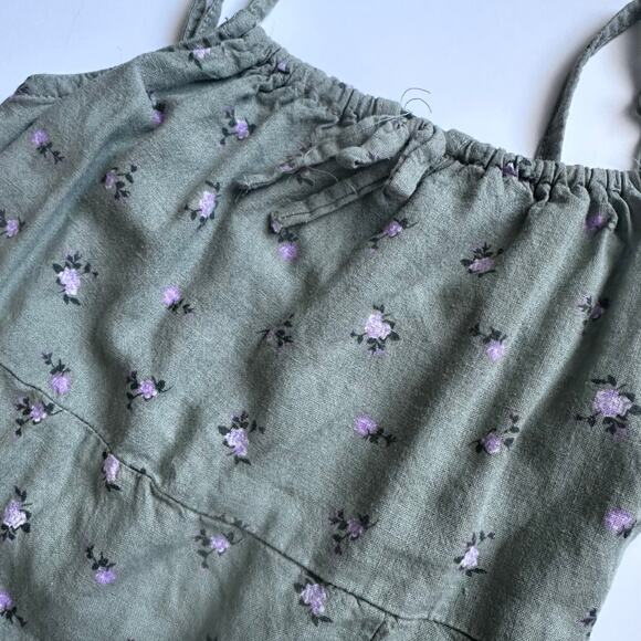 Art Class Cami Dress Girls Linen Floral - Picture 4 of 6